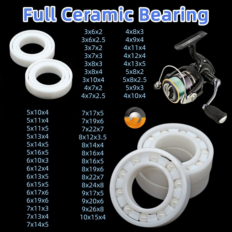 Fly Reel - 1pc Rolamentos de Cerâmica de Zircônia