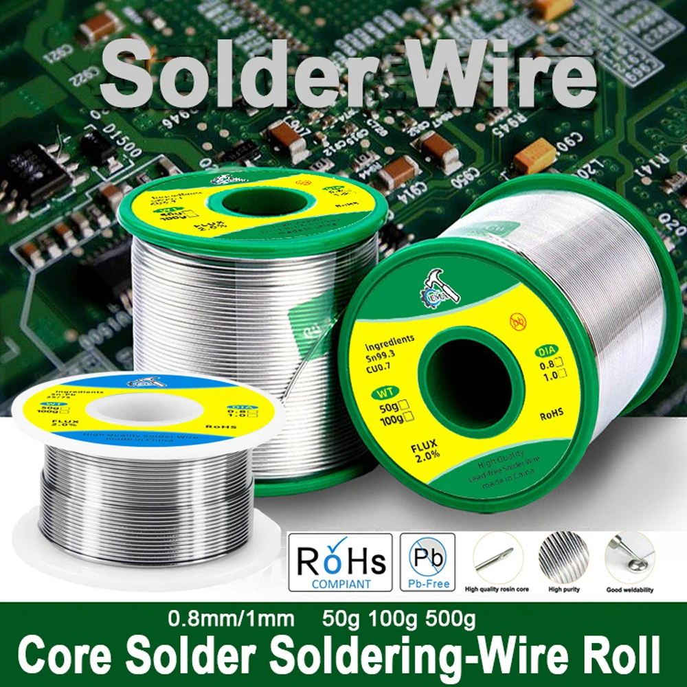 Electric Reel - 500g/100g/50g CF-25 fio de solda estanho