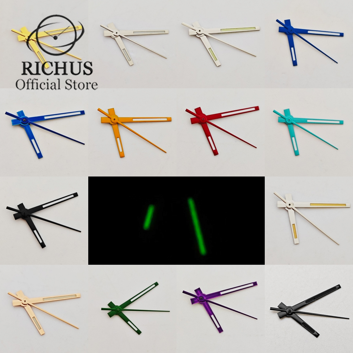 Reel Case - Mãos luminosas RICHUS, céu azul, laranja,