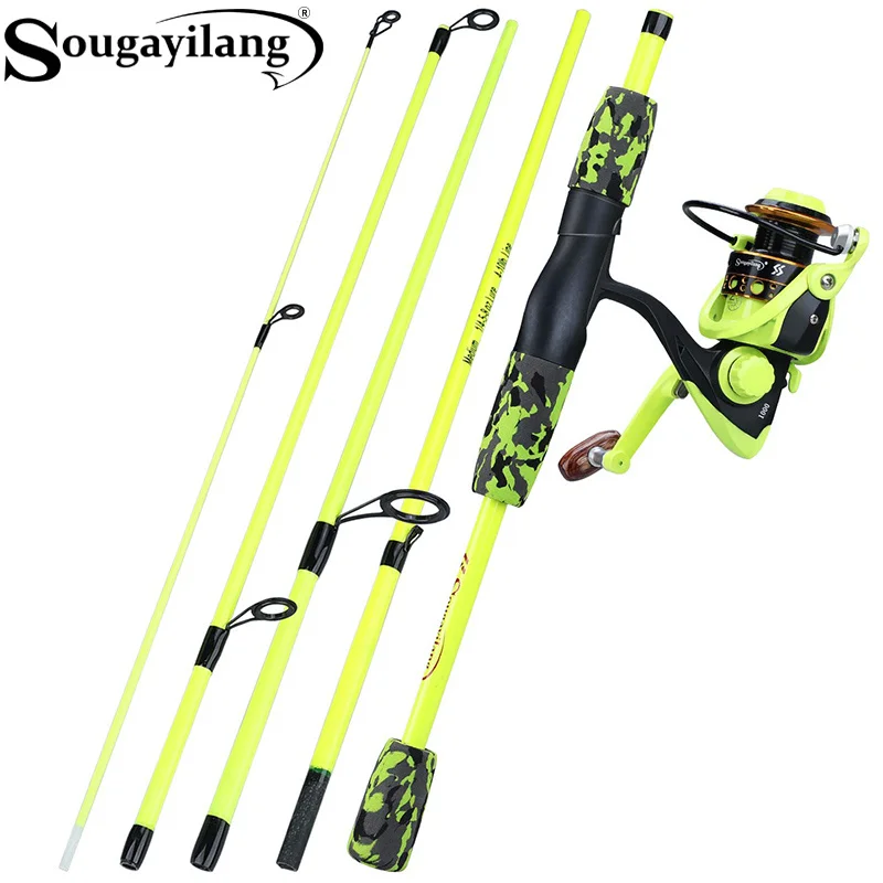 Spincast Reel - Conjunto de Vara de Pesca Portátil