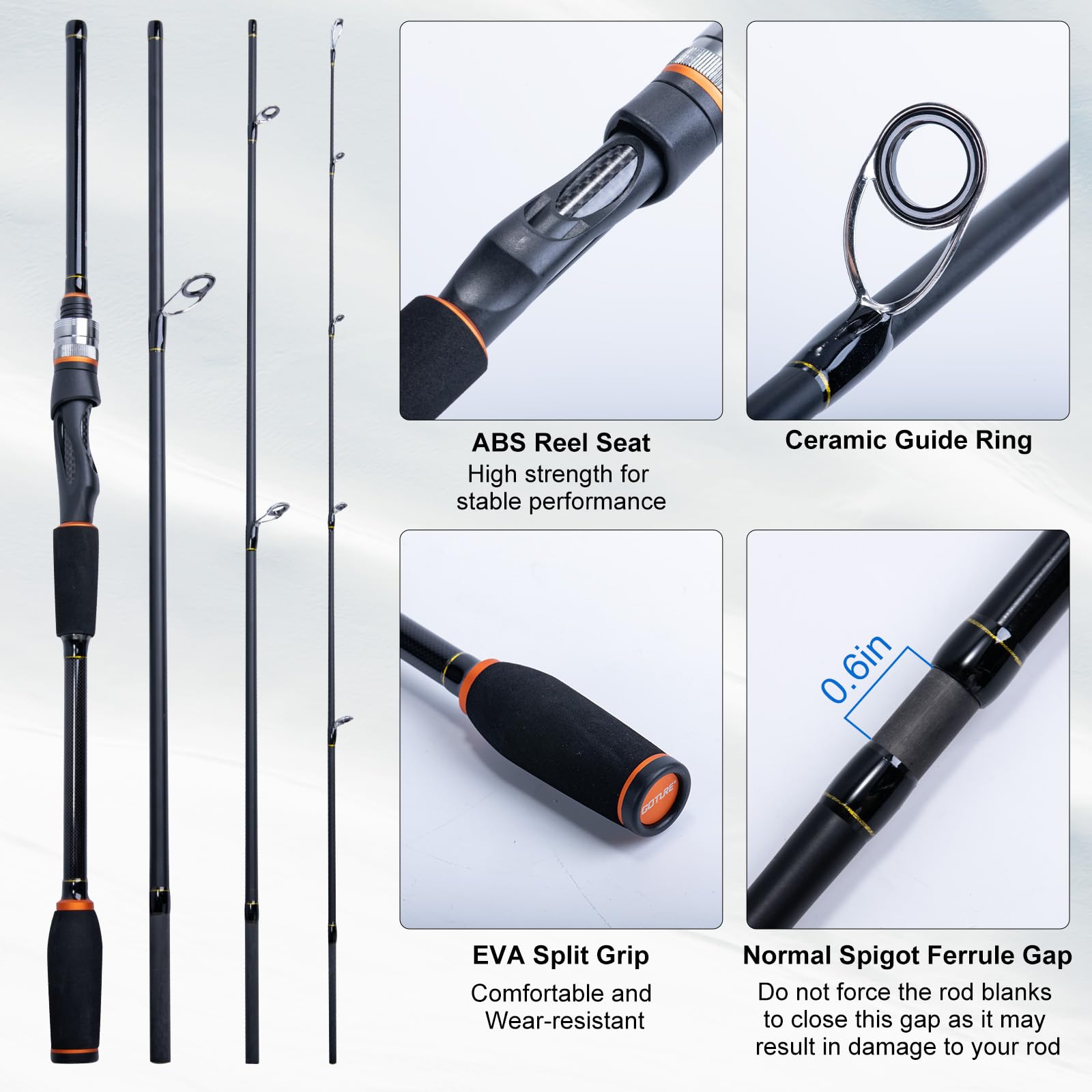 Conjunto de Vara de Pesca Port - Reel Bag avaliação e preço
