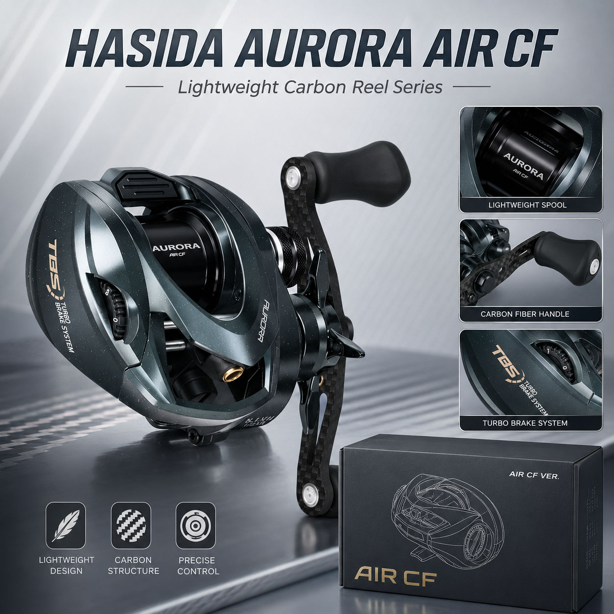 Carretilha de Pesca HASIDA Aur - Spincast Reel avaliação e preço