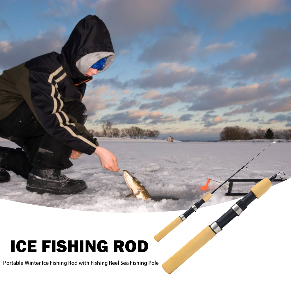 Vara de Pesca no Gelo Portátil - Ice Fishing Reel avaliação e preço