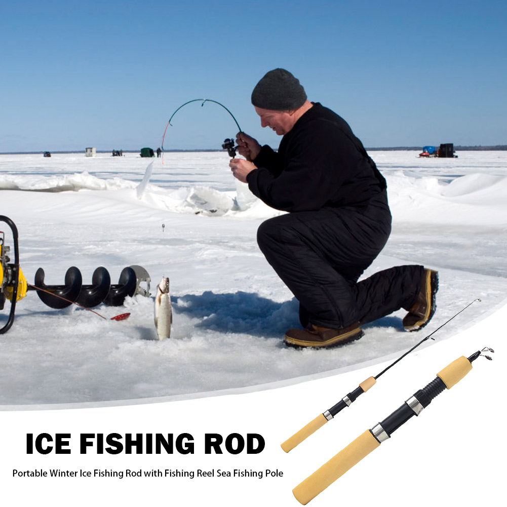 Vara de Pesca no Gelo Portátil - Ice Fishing Reel avaliação e preço