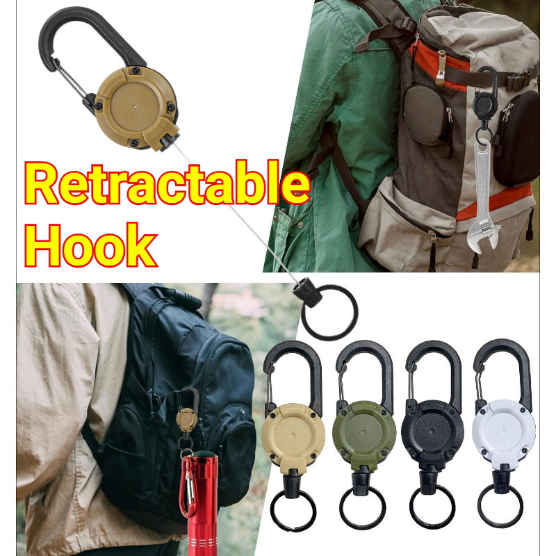 1/2/4 Peças Porta-Chaves Retrá - Reel Bag avaliação e preço